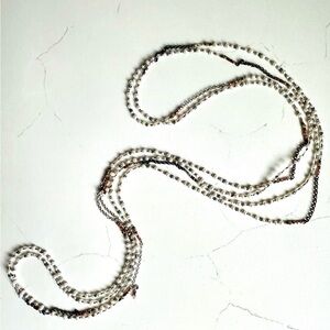 Sterling Silver Copper Brass Pearl 60”sold together - 2 for 78$